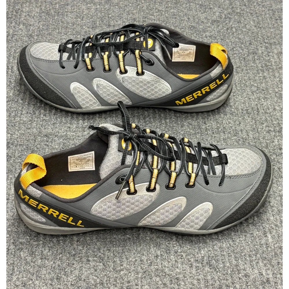 Merrell True Glove Castle Rock Silver Mens Barefoot Running Shoes J15515 Size 10